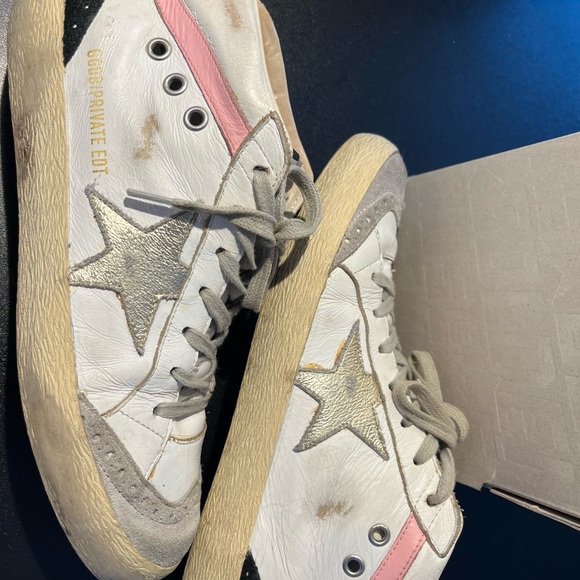 Golden Goose Mid Star Pink White 38 Trainers - Picture 5 of 16